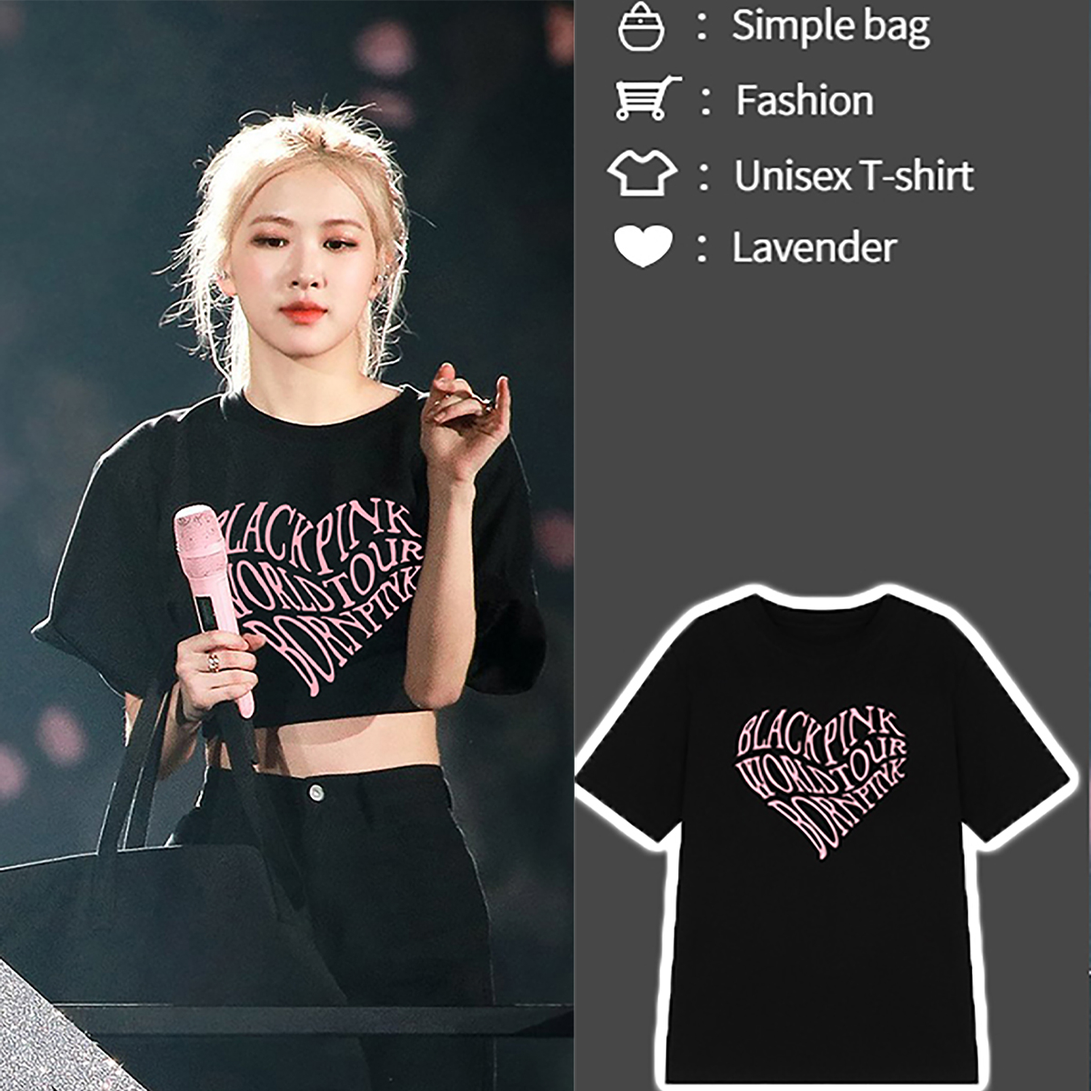 Áo thun unisex nam nữ, áo phông baby tee blackpink siêu hot, chất thun cotton thoáng mát thời trang