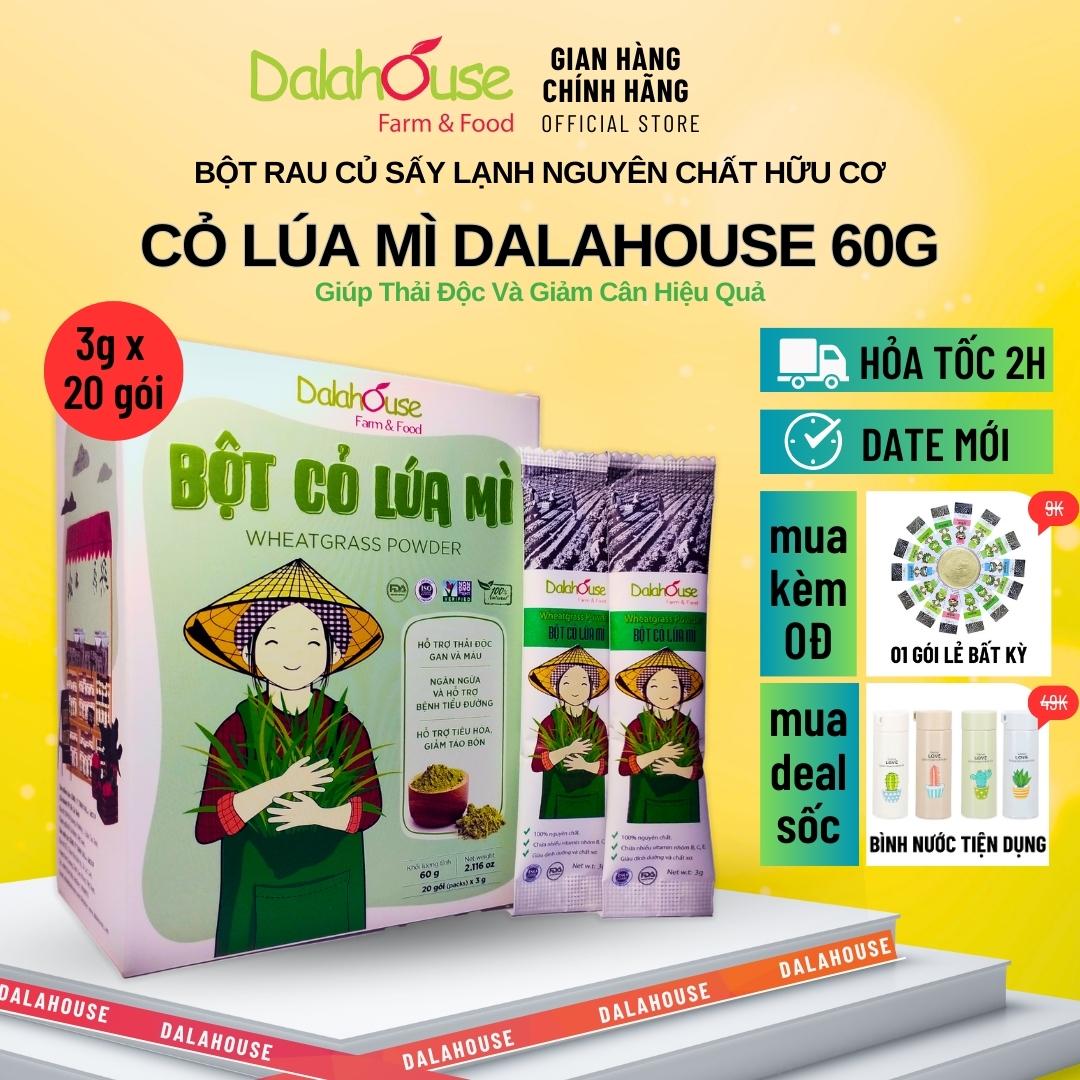 Bột cỏ lúa mì dalahouse 60g - giảm béo phì, giải độc gan, tốt cho tim mạch, tăng khả năng miễn dịch