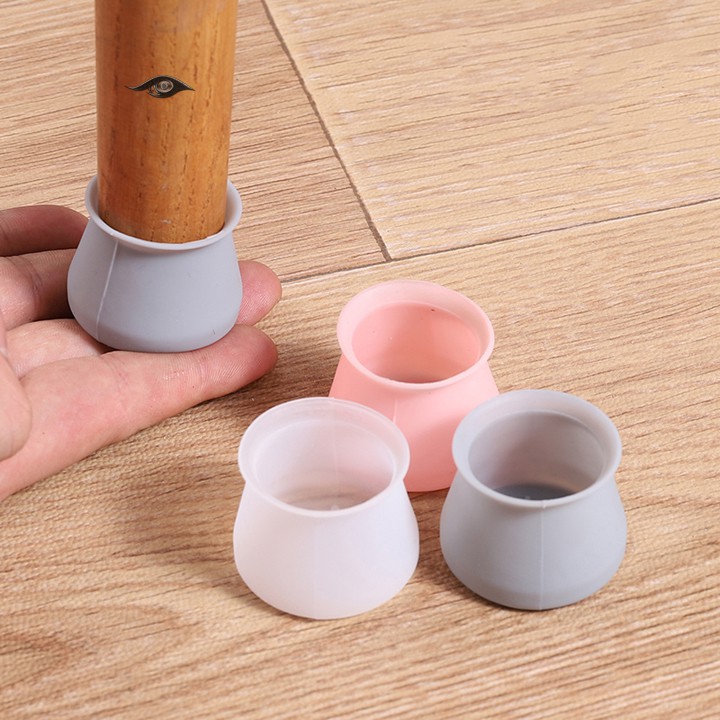 Combo 3 vỏ bọc chân bàn ghế chống trầy xước sàn nhà bằng silicon, đồ dùng gia đình, tấm lót chân bàn, phụ kiện nội thất (BCG03), Huy Linh