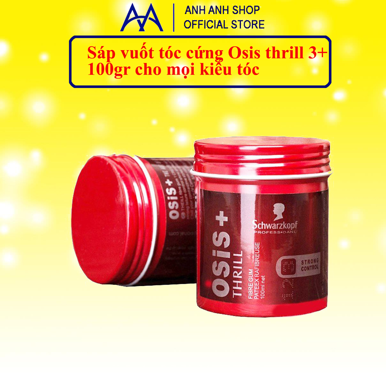 Sáp vuốt tóc osis thrill siêu cứng giữ nếp 24h 100gr