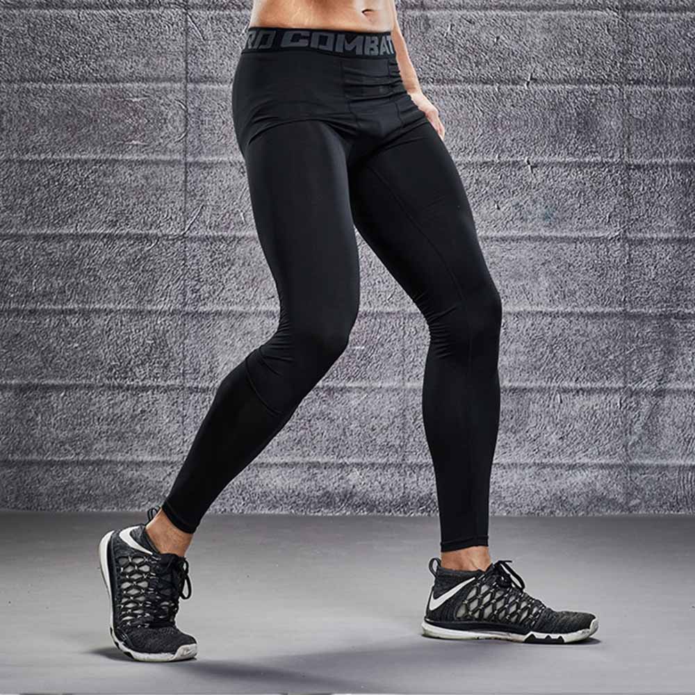 Quần giữ nhiệt nam pro combat, quần legging chơi bóng đá, thể thao dáng dài nhập khẩu