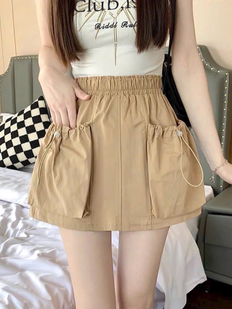 Chân vá kaki lưng thun túi dây rút HÀN QUỐC.