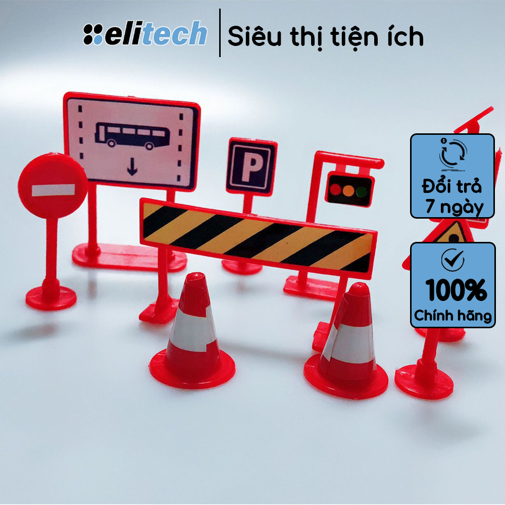 Biển báo giao thông trang trí garage xe mô hình