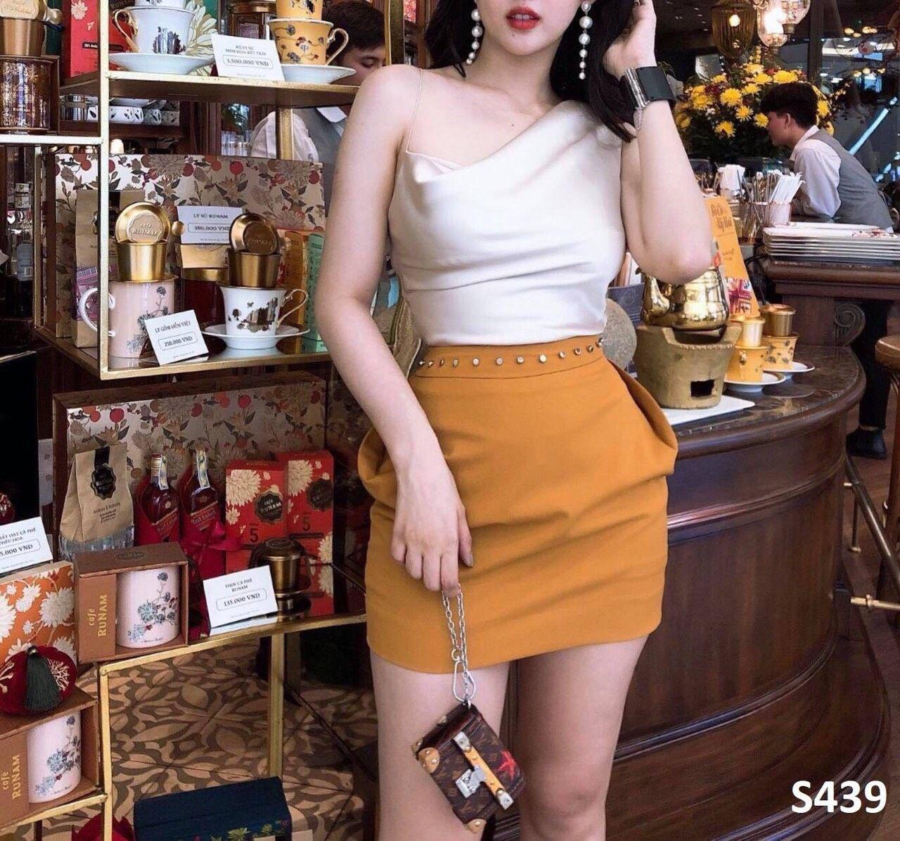 Áo phi bóng cổ đổ 1 dây sang trọng, gợi cảm 1121A20B1