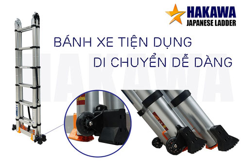 Thang Nhôm Rút Đôi Hakawa HK-256