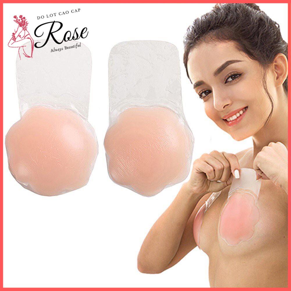 Miếng dán nâng ngực silicon hình hoa chống chảy xệ - rose 886