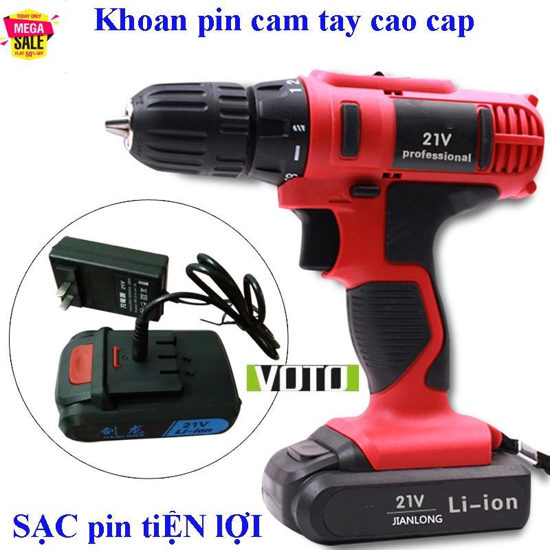 Máy khoan tay dùng pin, may khoan pin, máy khoan mini giá rẻ, MÁY KHOAN PIN 21V - H91, thích hợp cho việc bắt vít, vặn ốc, khoan lỗ trên tường, nhựa/gỗ, gạch, nhôm, tôn. Bảo hành toàn quốc 1 đổi 1 trong 12 tháng bởi Sun Store