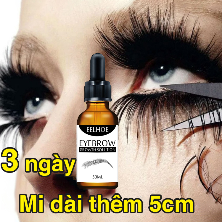 Serum mọc mi Chăm sóc lông mi 7 ngày Tăng trưởng lông mi nhanh chóng làm cho lông mi dày hơn và cong hơn cho lông mi và lông mày, Dưỡng mi Chất lỏng tăng trưởng