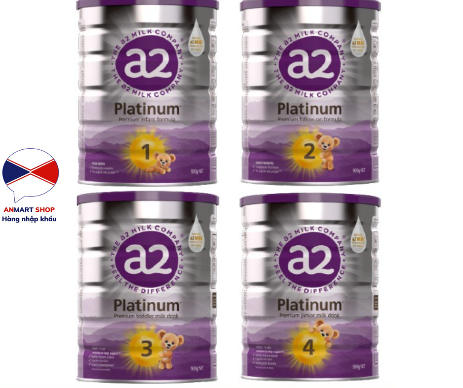[Date Xa] Sữa A2 Platinum Số 1, 2, 3, 4 Hộp 900g Là Dòng Sữa Đạm A2 NHập Khẩu Nội Địa Úc Hàng Bay AirCargo An Mart Giúp Hỗ Trợ Phát Triển Xương Và Răng , Tăng Trưởng Và Phát Triển,Hỗ Trợ Hệ Tiêu Hoá, Bảo Vệ Hệ Miễn Dịch