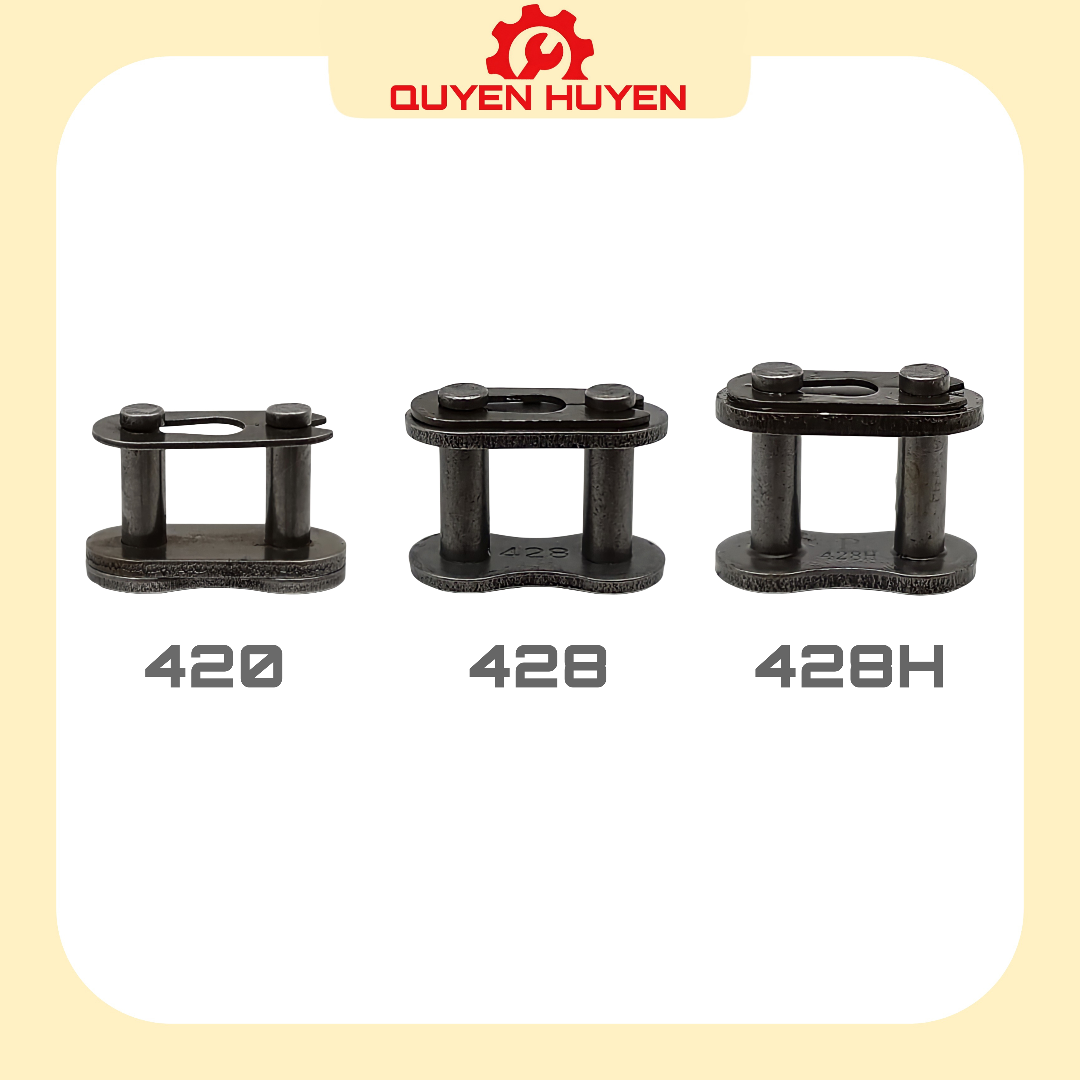 Mắt xích xe máy - khoá sên xích 420 / 428 / 428h - honda, yamaha, sym - dream, wave, cub, future, jupiter, sirius, viva