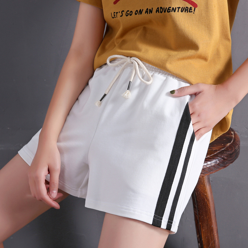 Quần short thun nữ 2 sọc⚡ giá rẻ⚡ quần short nữ thun co dãnthấm hút mồ hôi tốt