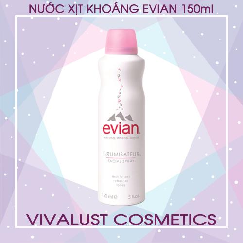 Nước xịt khoáng evian 150ml