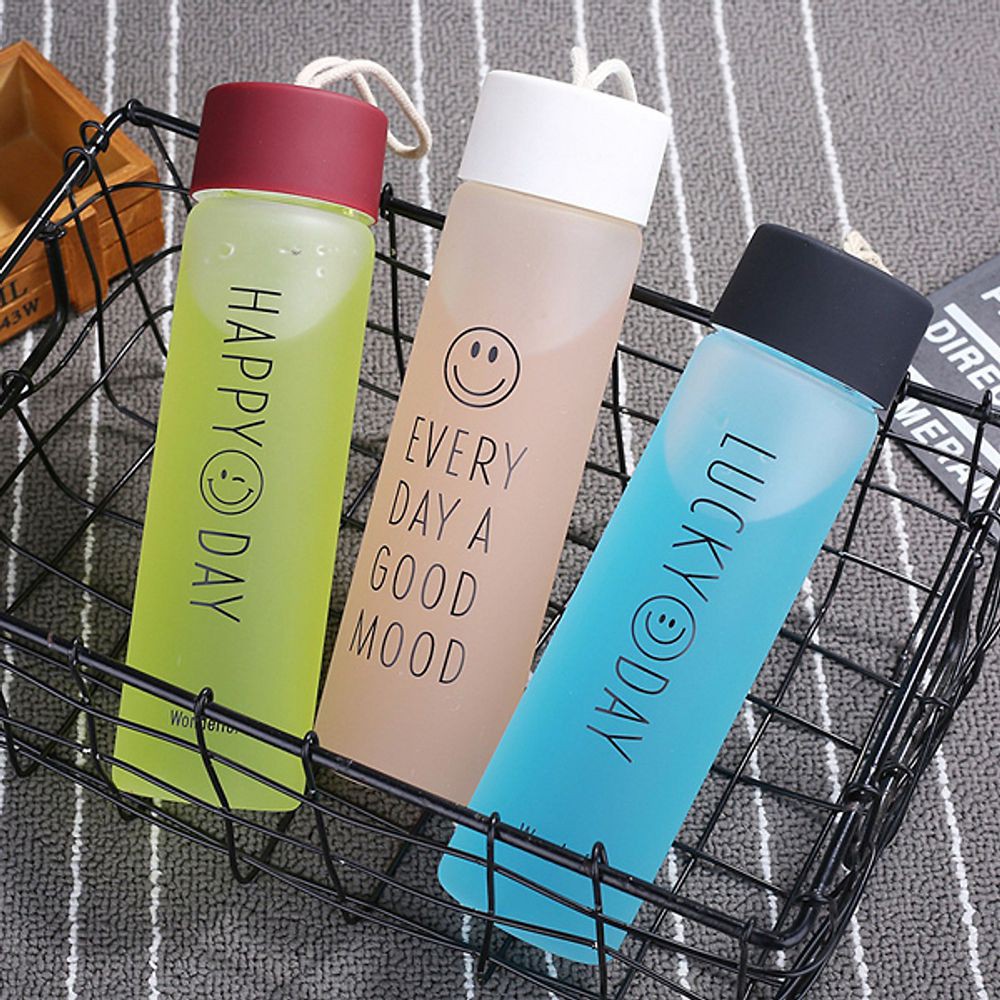 Bình thủy tinh Lucky Day 360ml - Bình đựng nước - Bình giữ nhiệt