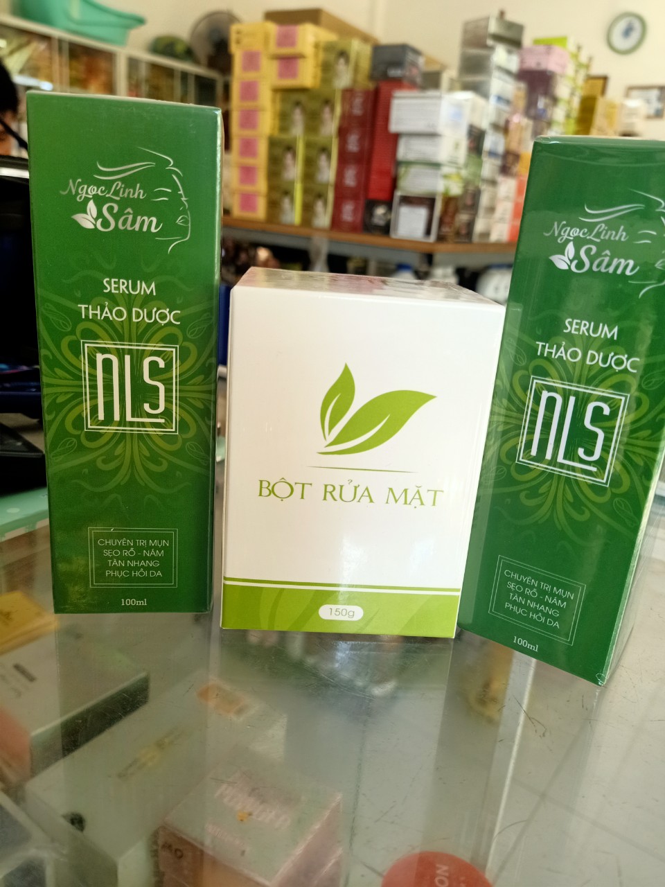 COMBO SR NGỌC LINH SÂM VÀ  BỘT RM  MẪU MỚI