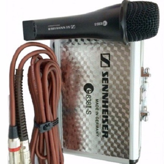 Micro có dây hát karaoke 838 ii cao cấp - mic sennheiser 838ii s - micro karaoke 838 màu đen,bảo hành đổi mới