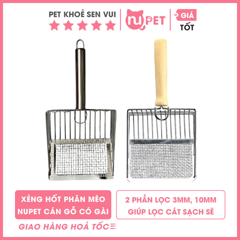 Xẻng hốt phân mèo làm bằng kim loại