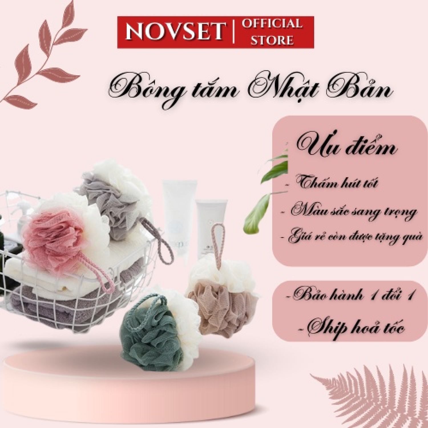 Bông Tắm Lưới Tạo Bọt xuất Nhật