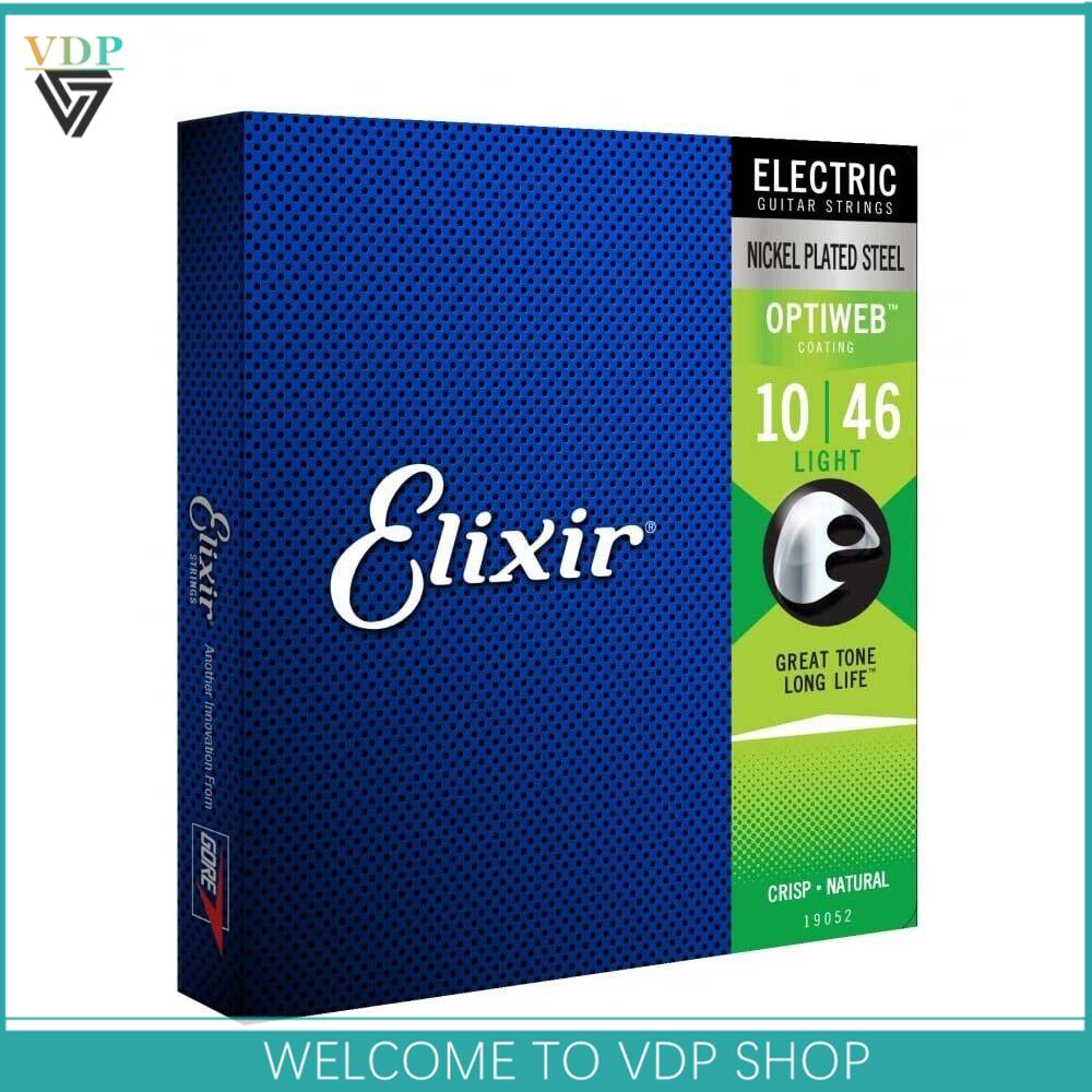 Dây đàn guitar acoustic ELIXIR 19052 Optiweb Nickel Wrapping 10-46 Dây đàn guitar điện nhẹ và bền