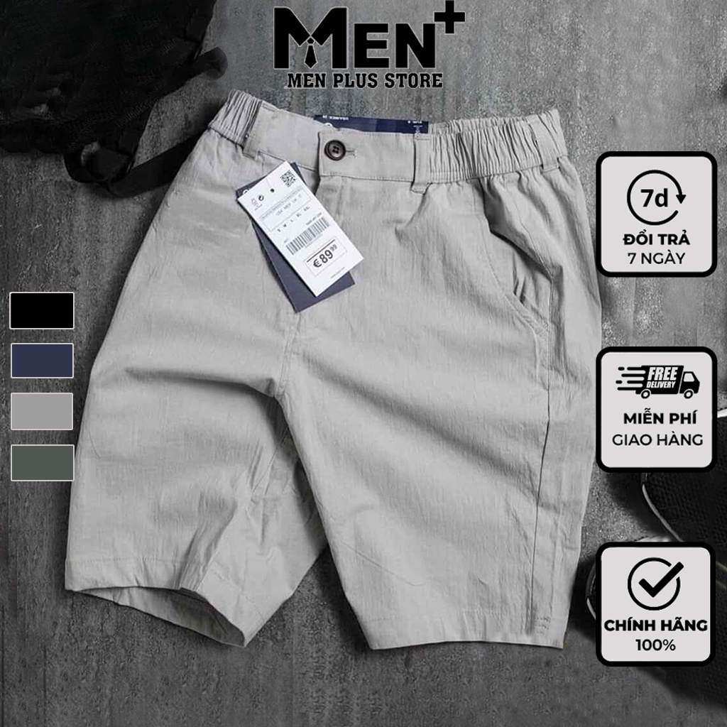 Quần short nam form rộng vải đũi linen chuẩn cao cấp mặc siêu nhẹ siêu thoáng mát - Quần đùi nam Hàn Quốc - Quần thể thao nam phong cách Hàn Quốc