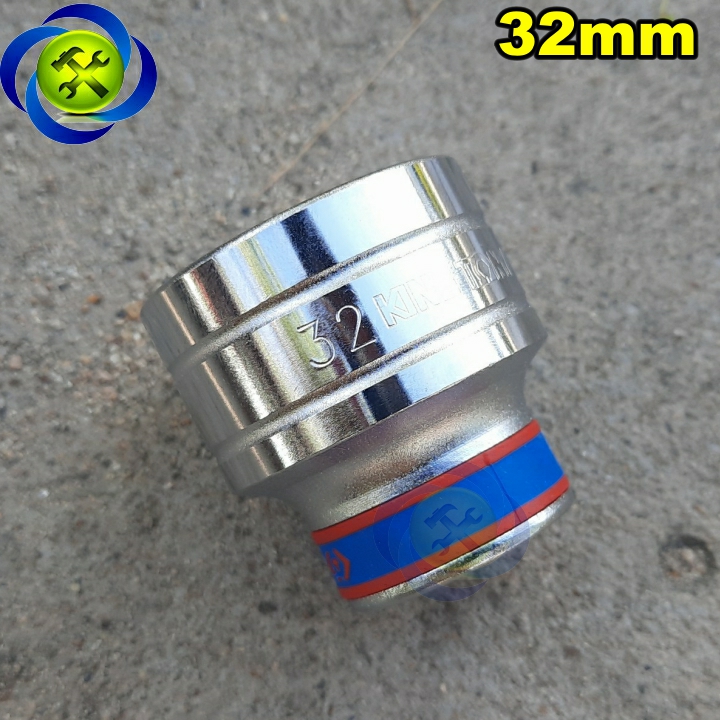 Tuýp trắng ngắn 32mm kingtony 433532m 1/2 inch - 32mm 6 cạnh