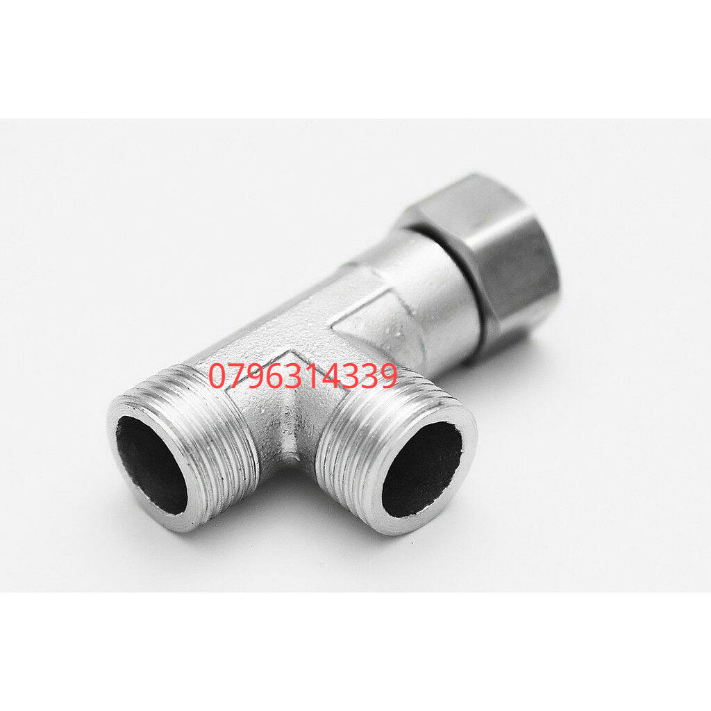 T cầu inox sus304 chia 3 ngả .T cầu Ốc và 2 răng t cau