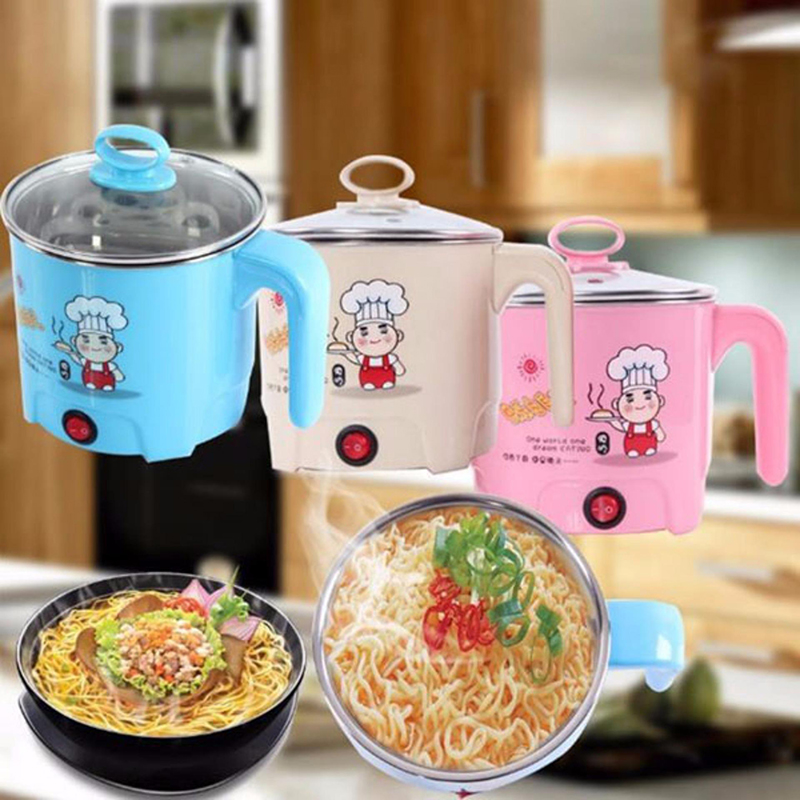 Nồi lẩu điện mini 18cm dùng nấu mì, nấu lẩu, luộc trứng, nấu canh, nấu nước sôi siêu tiện lợi