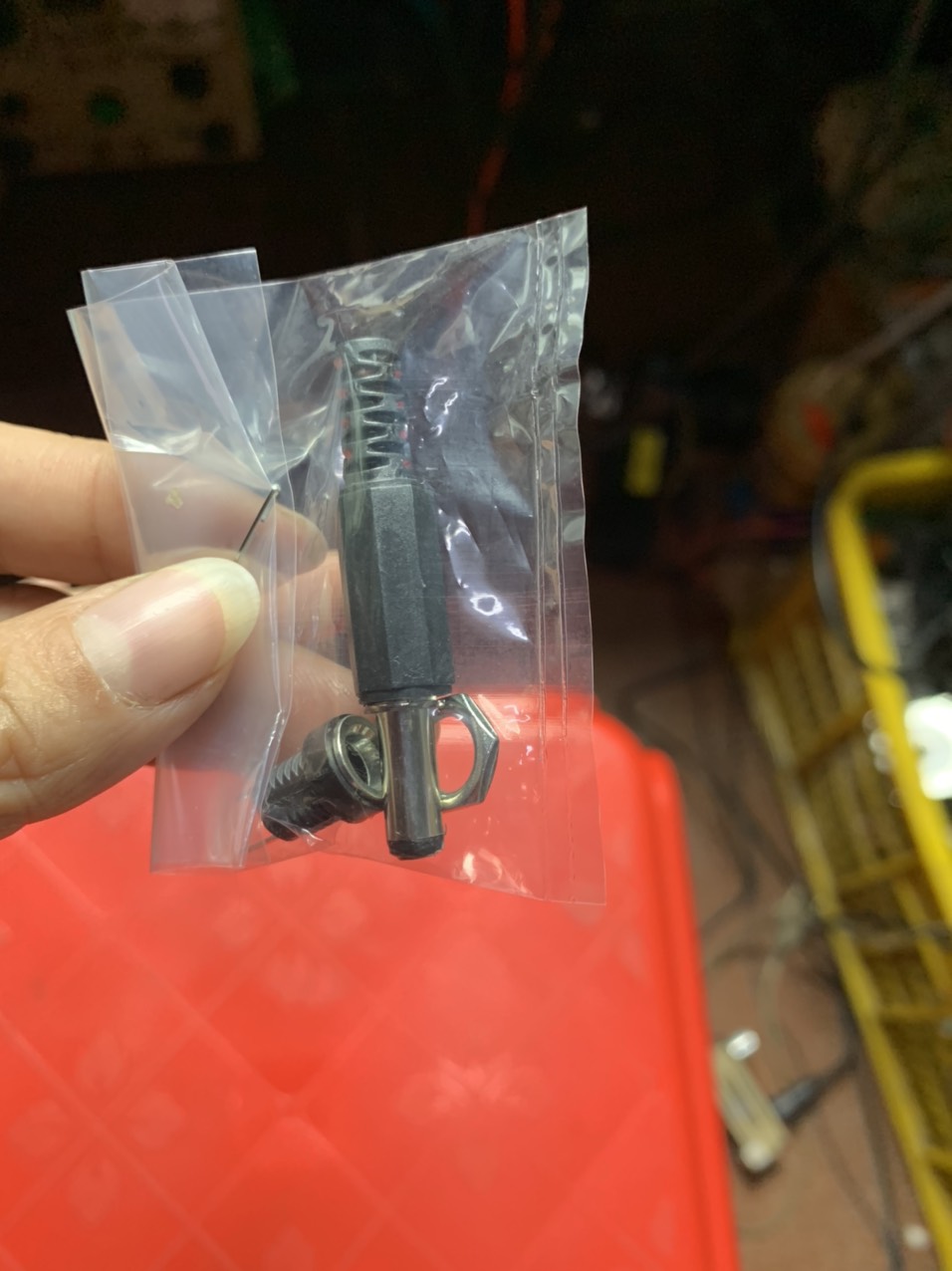 Bộ jack nguồn dc 5.5×2.1mm đực-cái tròn