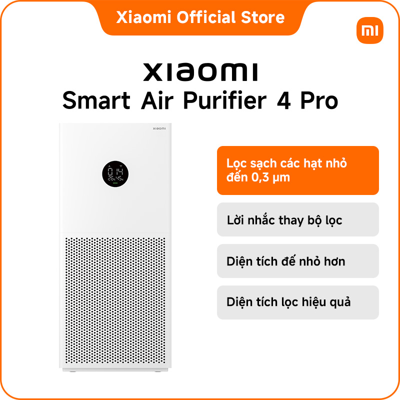 Xiaomi Smart Air Purifier 4 Lite Lọc bụi và phấn hoa | Khử mùi | Điều khiển thông minh