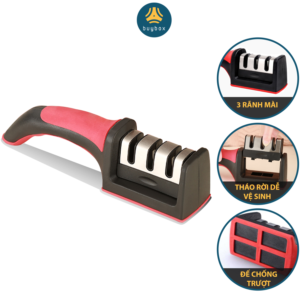 Dụng cụ mài dao 3 rãnh cầm tay, siêu bén siêu tiện lợi - buybox - BBPK184