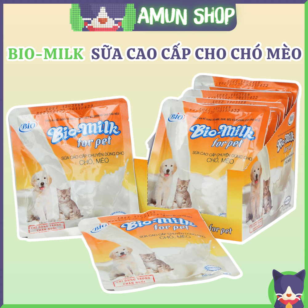 Sữa Bio Milk cho mèo và chó giúp bổ sung dinh dưỡng cần thiết