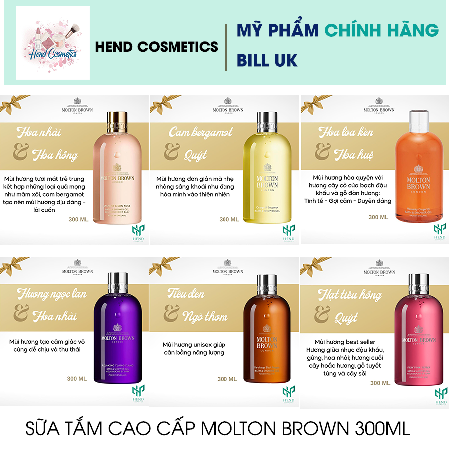 Sữa tắm cao cấp Molton Brown 300ml Anh Quốc