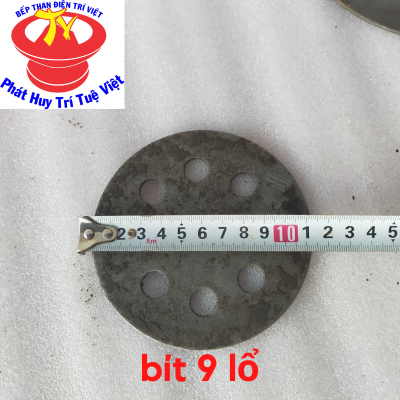 [HCM]Tấm sắt chặn than dùng cho bếp than điện Trí Việt Size 28 30 34cm bít 9 lổ