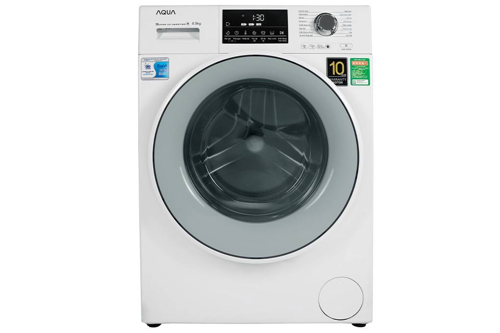 Máy giặt aqua cửa ngang 8.5kg màu trắng aqd-d850e.w