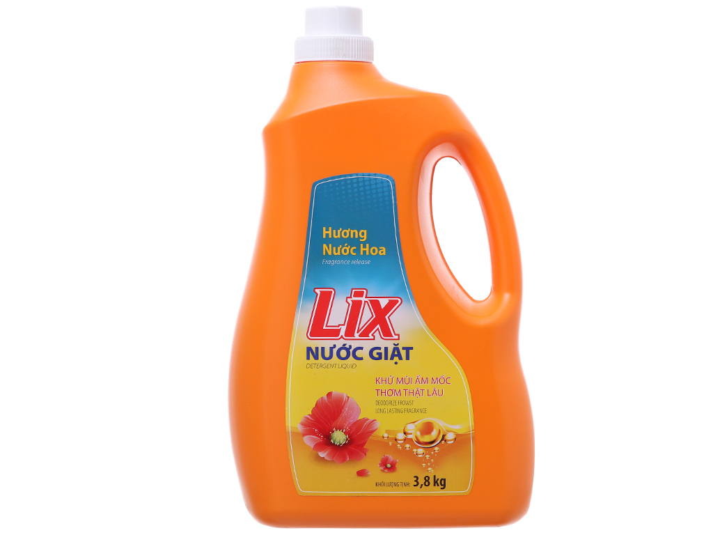 Nước giặt lix 3.8kg hương nươc hoa