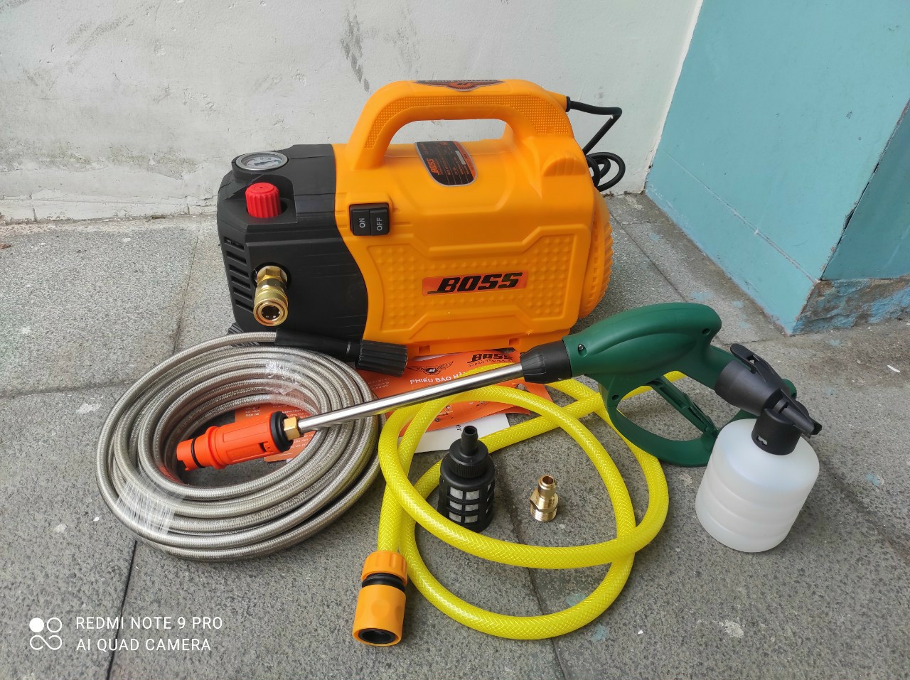 Máy rửa xe Boss chỉnh áp. công suất 3000w thế hệ mới
