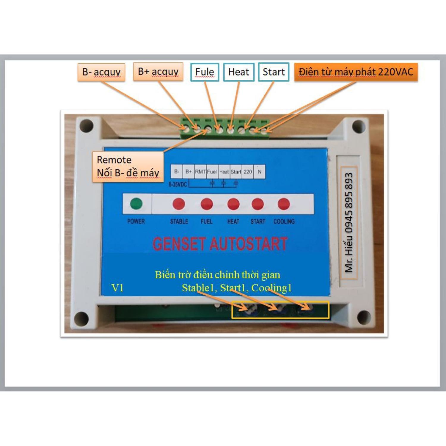 Autostart mạch đề máy phát điện tự động
