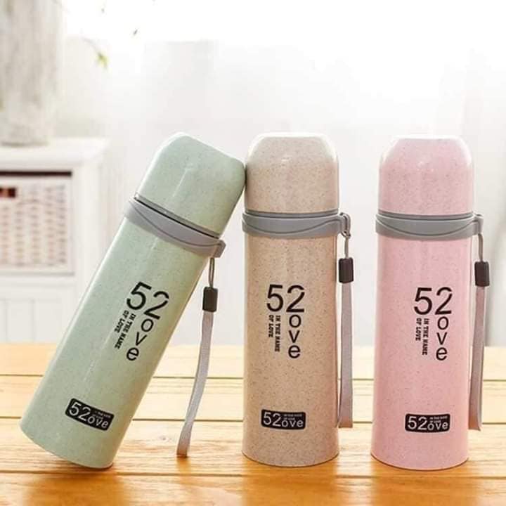 Bình giữ nhiệt love lúa mạch 3 lớp