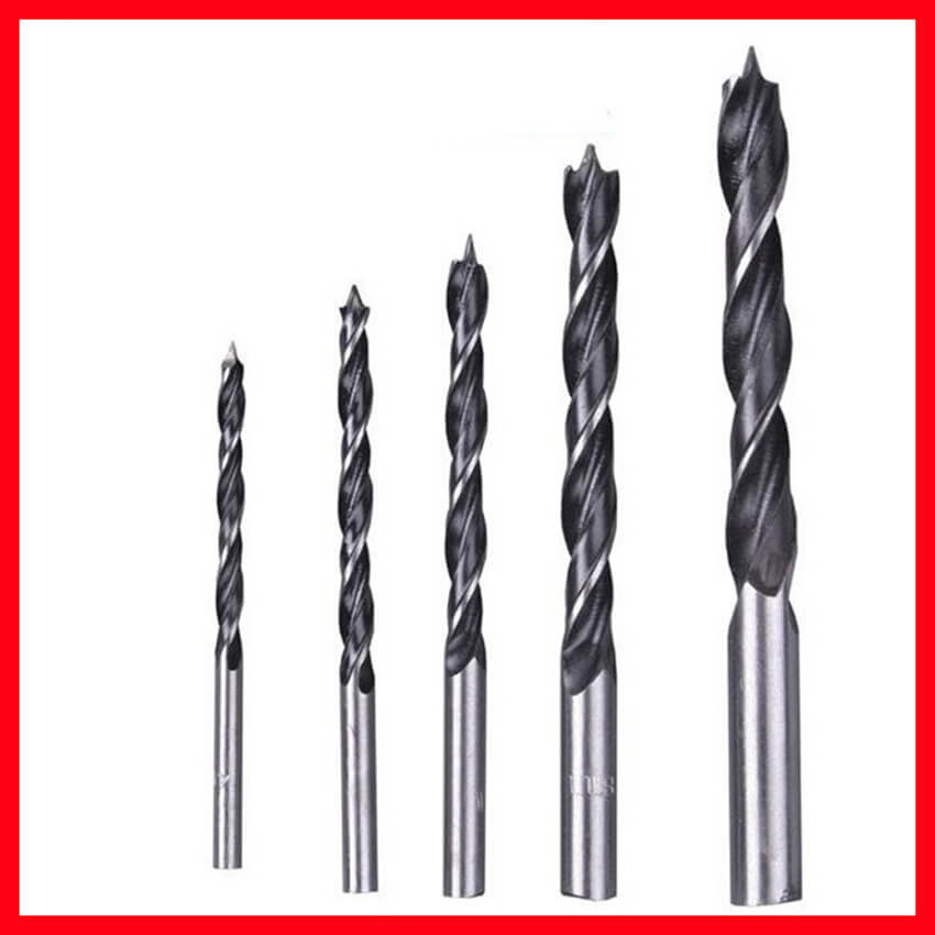 Mũi khoan gỗ xoắn ốc chân tròn dài định tâm 3 ngạnh đủ size 4/6/8/10mm tăng độ chính xác, mũi khoan gỗ lỗ tròn âm vit cho máy khoan điện, máy khoan pin bắt vít cầm tay