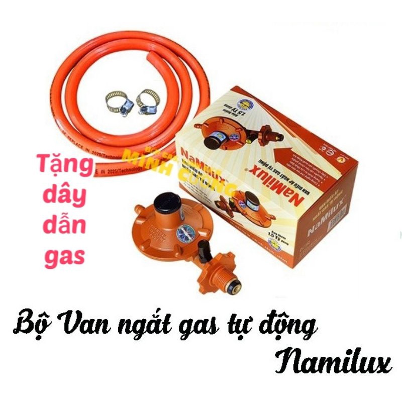 Van gas ngắt gas tự động namilux +tặng dây dẫn gas, cổ dê