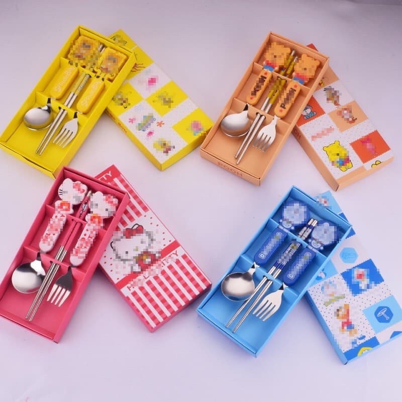 Bộ thìa đũa dĩa ăn cho bé