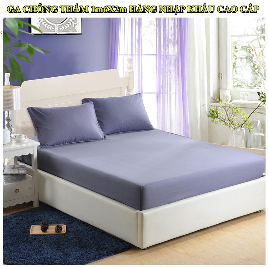 Ga Chống Thấm Hàn Quốc,Ga Chống Thấm Cotton Cao Cấp,Ga Chống Thấm Nano 1m6 x 2m cao cấp không thấm nước tuyệt đối bảo vệ đệm,dễ dàng vệ sinh hàng nhập khẩu chất lượng cao loại 1,(GIẢM GIÁ-50%)