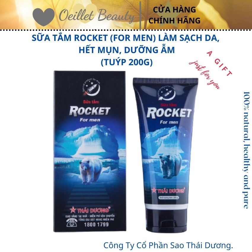Sữa tắm rocket làm sạch da, hết mụn, dưỡng ẩm - saothaiduong-oeillet beauty shop