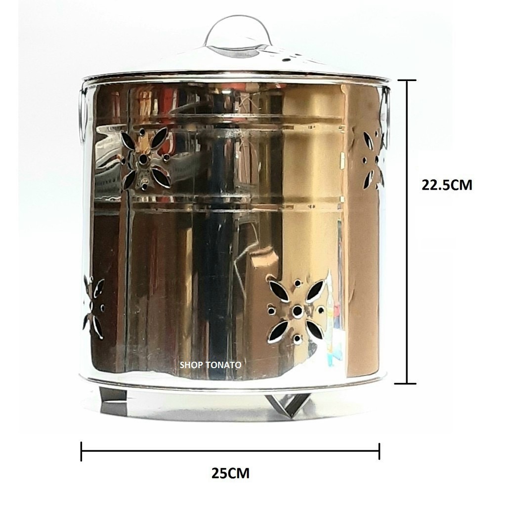 [HCM]Thùng Đốt Giấy Inox cao cấp