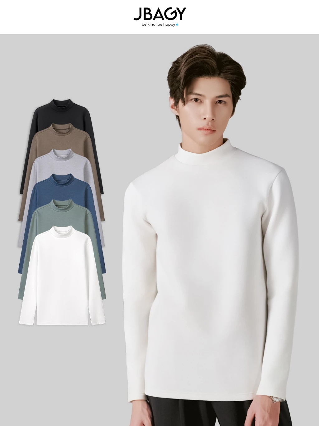  Áo Giữ Nhiệt Nam Dài Tay Heat Core Thu Đông Vải Umi Co Giãn 4 Chiều JBAGY - JT0102 