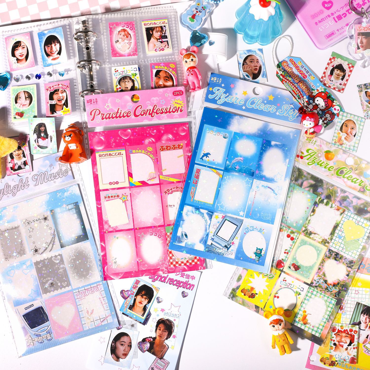 Nhãn dán purikura diy hoài cổ hình chụp trang trí sổ tay trang trí