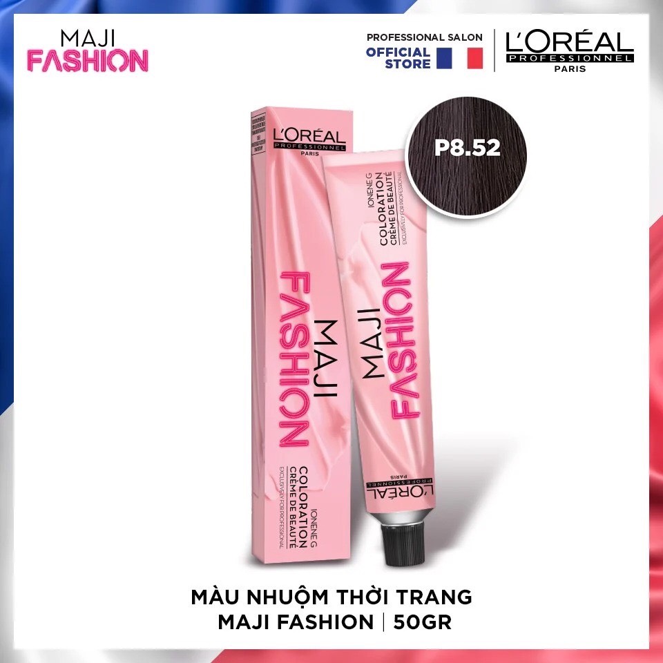 Màu nhuộm thời trang l'oreal majifashion p8.52 50ml + oxy 75ml