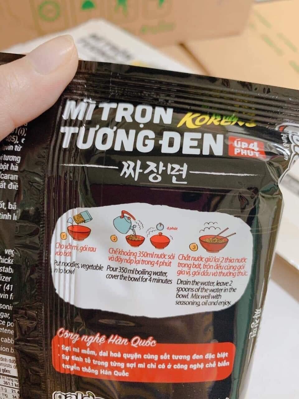 Mì trộn tương đen thùng 20 gói
