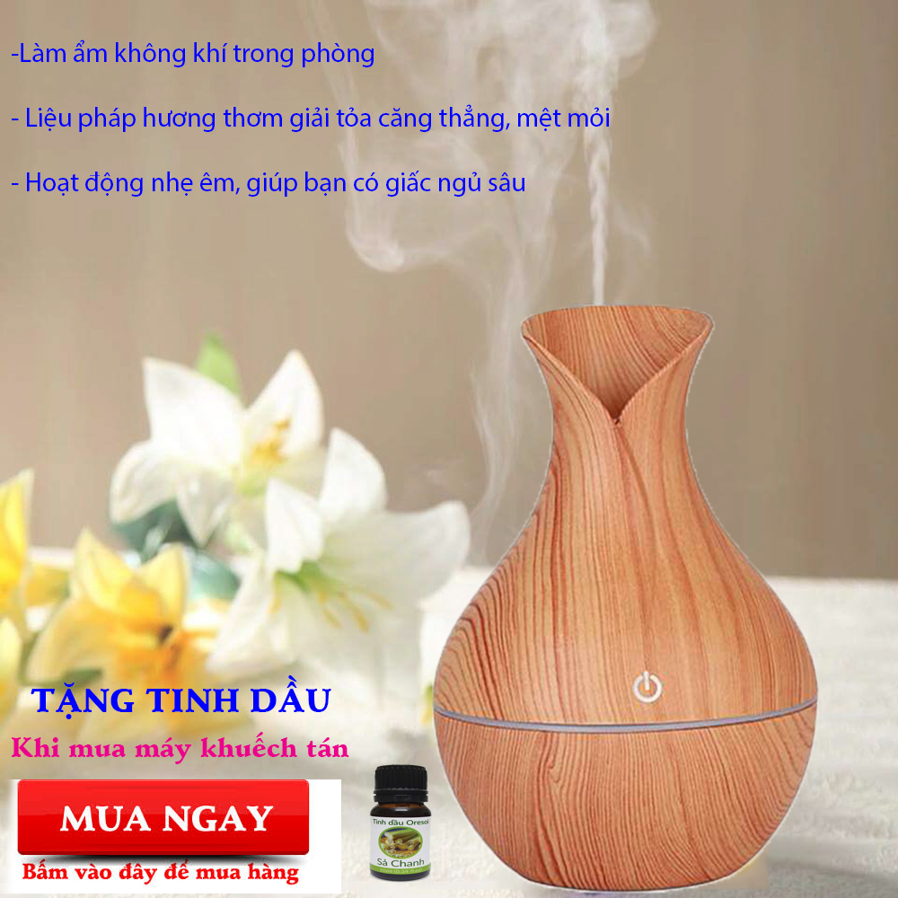 Máy Phun Sương Tinh Dầu, May Xong Tinh Dau. Máy khuếch tán tinh dầu cao cấp, giúp làm sạch không khí, khử mùi, diệt khuẩn, khuyến mại hấp dẫn..