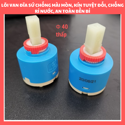 Ruột sen, lõi chia nước vòi sen nóng lạnh phi 40mm đế bằng