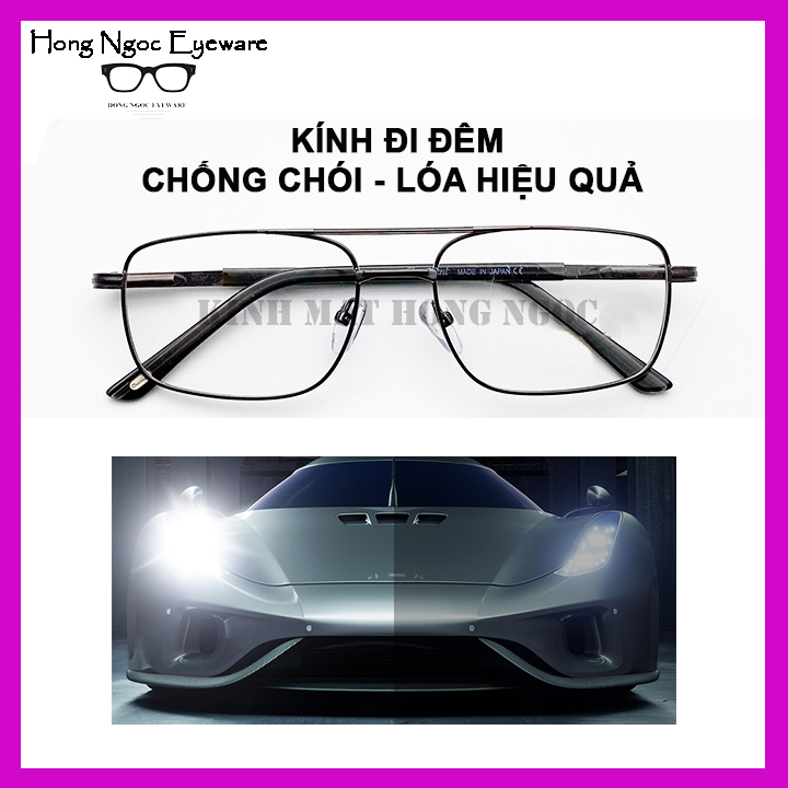 Kính đi đêm, kính chống chói lóa đèn pha, tròng X-driver Hàn Quốc